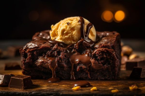 Bolo de Chocolate com Sorvete